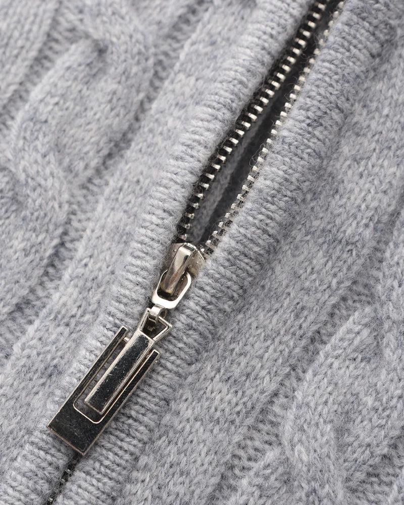 Cashmere Woven Half Zip