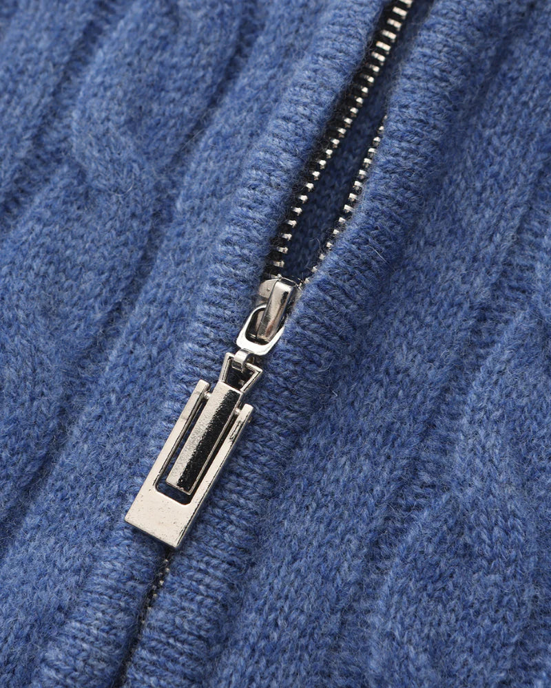 Cashmere Woven Half Zip