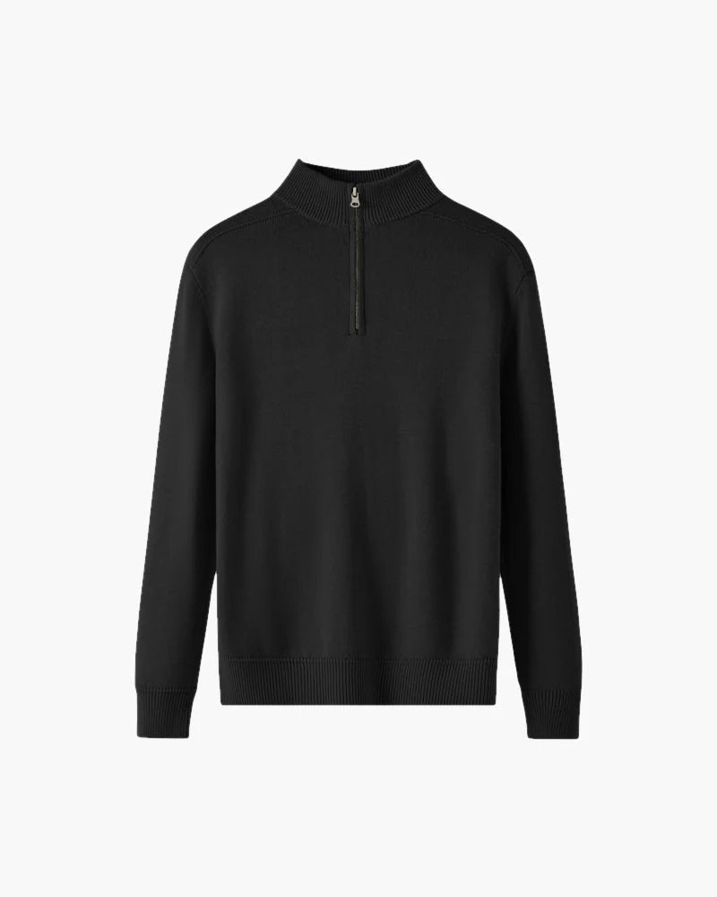 Merino Wool Zip Up Sweater